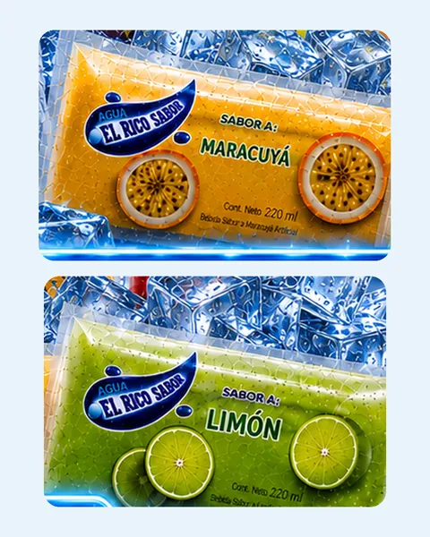 Agua saborizada · Agua El Rico Sabor A.